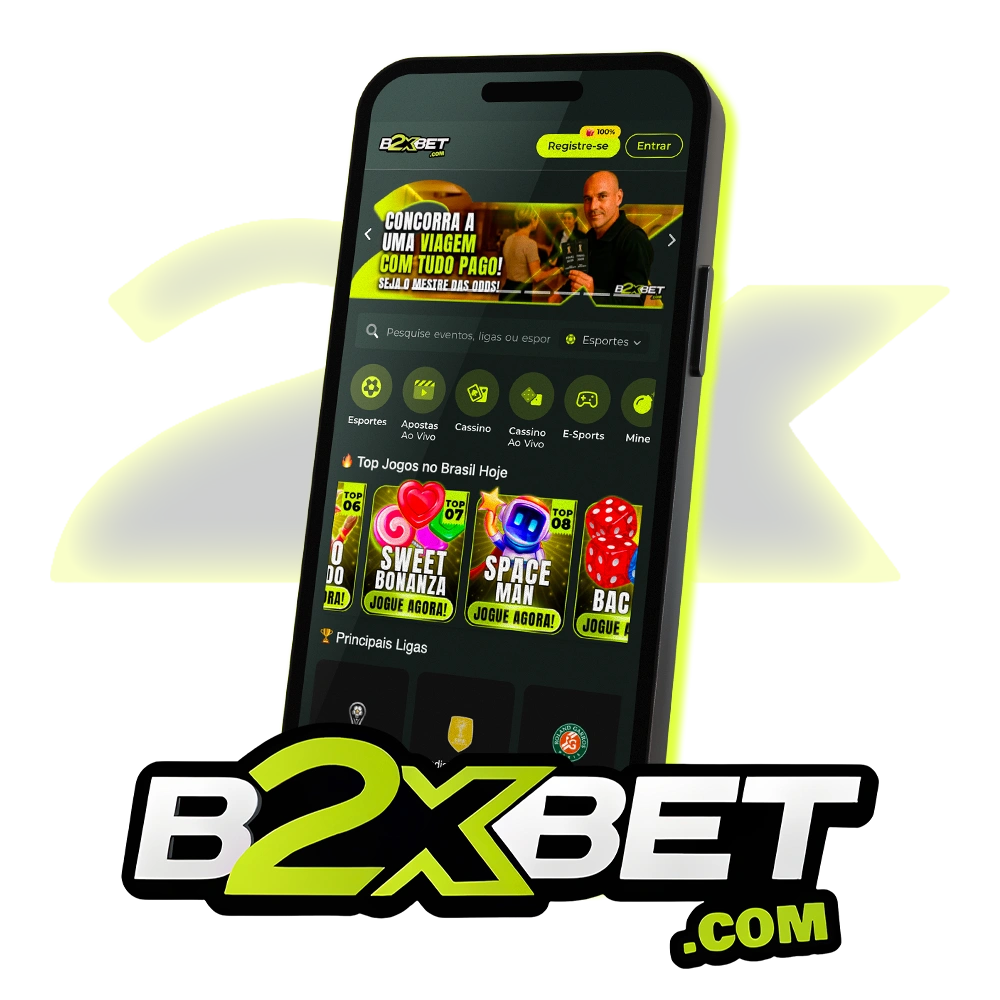 Baixe o app B2xbet e jogue onde quiser.